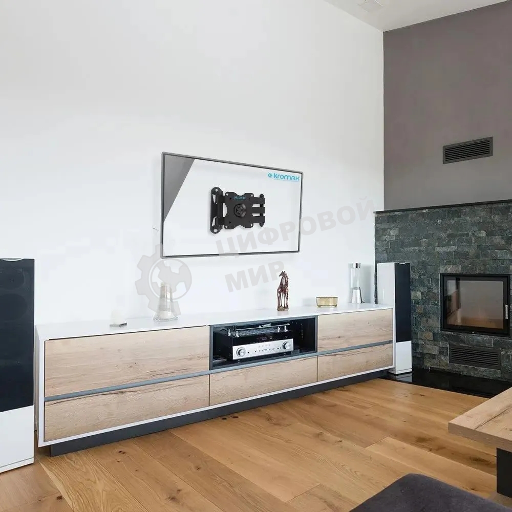 Кронштейн для телевизора Kromax DIX-15 черный, 15