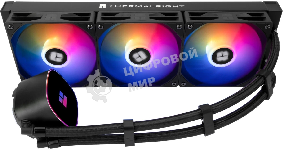 Система жидкостного охлаждения Thermalright Frozen Horizon 360 V2 ARGb Soc-AM5/AM4/1200/1700/1851 черный 4-pin 29.5dB Al Ret (F-HORIZON-360-BL-V2)