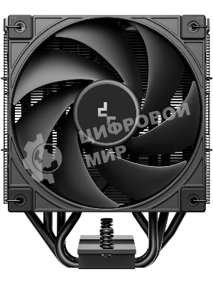 Кулер для процессора DEEPCOOL AK400 G2 DIGITAL NYX LGA1851/1700/1200/115X/AM5/AM4 (12шт/кор, TDP 220W, PWM, Fan 120mm, 4 тепл. трубки, черный) RET