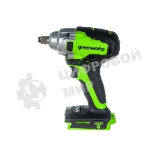 Гайковерт ударный аккумуляторный GreenWorks GD24IW400 24В, без АКБ и ЗУ (3802907)