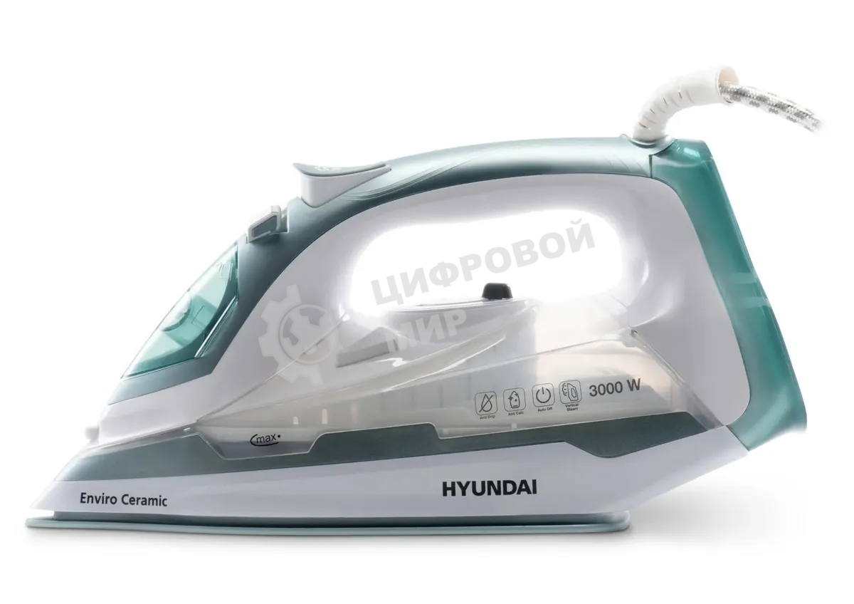 Утюг Hyundai H-SI01223 белый/изумрудный