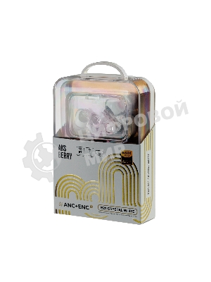 Наушники TWS Aksberry B21 Crystal белый, внутриканальные, Bluetooth, до 4 ч