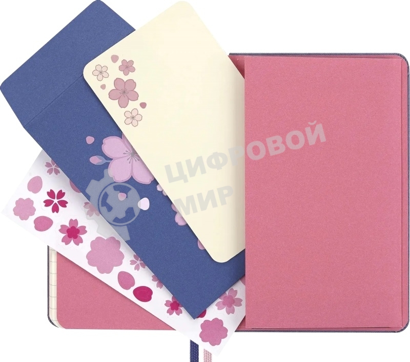 Блокнот Moleskine LIMITED EDITION SAKURA LESU08MM710 Pocket 90x140 мм, обложка текстиль, 160 страниц, линейка, синий, 2025