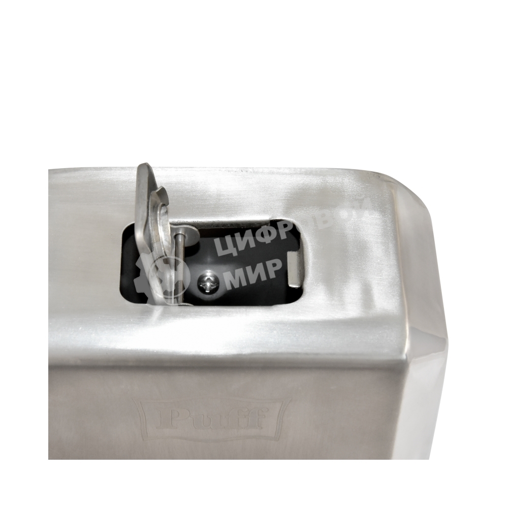 Дозатор для жидкого мыла из нерж. стали Puff-8715, хром, 1000 мл, с ключом, 21х14х11 см
