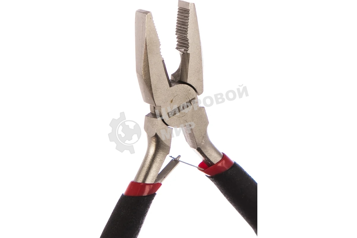 Плоскогубцы Rexant 12-4601 Мини 120 мм, никелированные, авторазжим, обливные рукоятки