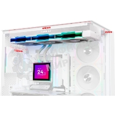 Система водяного охлаждения Lian-Li HydroShift II LCD-S 360TL ARGB Soc-AM5/AM4/1700/1851 белый 4-pin 33dB Al+Cu LCD Ret (G89.GHS2LCDS36TW.R0)