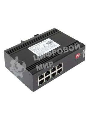 Коммутатор EKF TSX-U-8GTP, 8×1 Гбит/с PoE, неуправляемый