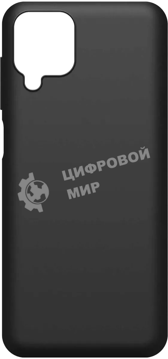 Чехол (клип-кейс) BoraSCO Silicone Case для Samsung Galaxy A12 черный (матовый)