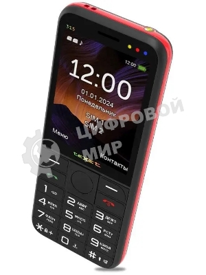 Мобильный телефон teXet TM-315 черный-красный