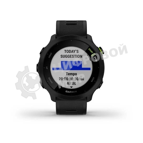 Умные часы Garmin Forerunner 55 черный 42мм