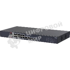 Коммутатор Dahua DH-CS4218-16ET-135 (L2) 16x100Мбит/с 2xКомбо (1000BASE-T/SFP) 16PoE 135W управляемый