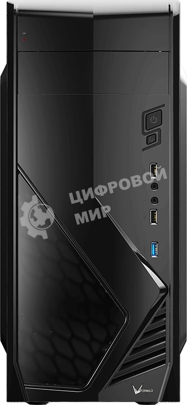 Компьютерный корпус Miditower Aerocool/Formula Cs-1102 черный ATX/micro ATX/mini ITX, USB 3.0 (без БП) 58133