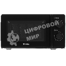 Микроволновая печь Delta DL-85L20 черный, 20 л, 700 Вт, переключатели - поворотный механизм