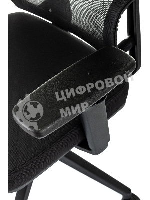 Кресло Бюрократ MC-711N-H черный, сетка, подголовник