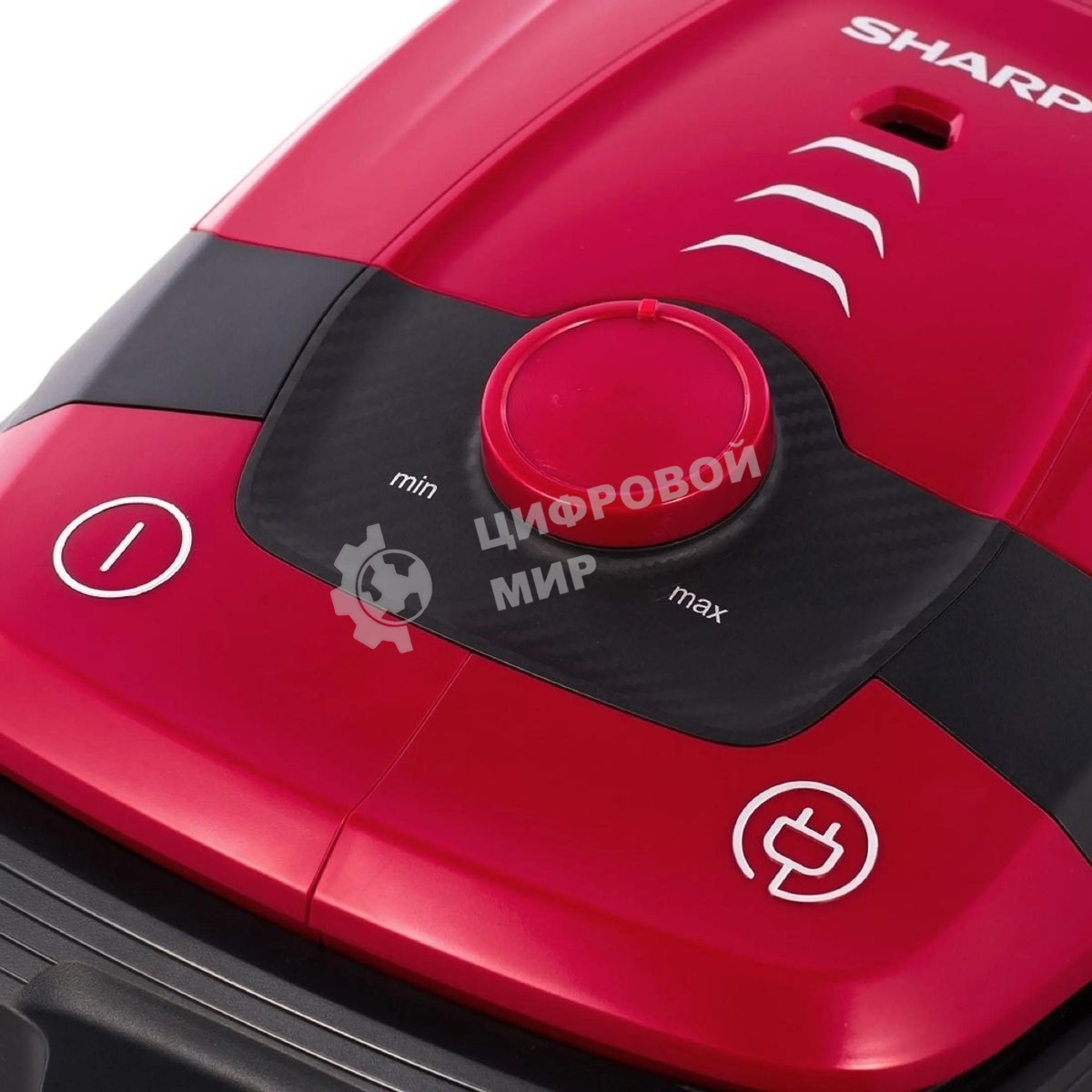 Пылесос Sharp ECKB19RR, красный/черный, 350/1900 Вт, уборка сухая, пылесборник мешок 2.3 л