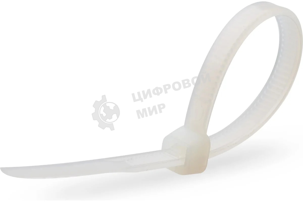 Нейлоновые стяжки Fortisflex КСС 4х300 мм белый 100 штук