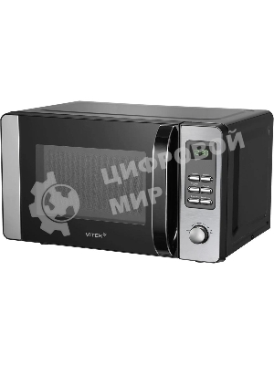 Микроволновая печь Vitek VT-MW0520 черный/серебристый, 20 л, 700 Вт, переключатели - кнопки, поворотный механизм