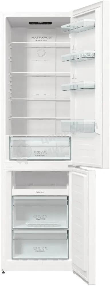 Холодильник Gorenje NRK6201PW4 белый двухкамерный 235/96л морозилка снизу