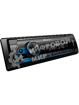 Автомагнитола Pioneer MVH-S325BT, 1 DIN, Bluetooth, USB Type-A, AUX, пульт ДУ, съёмная панель