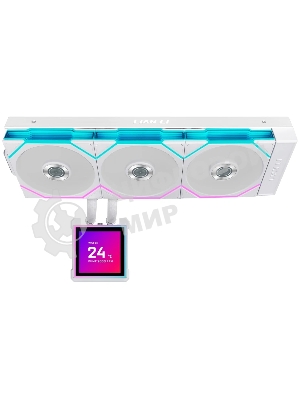 Система водяного охлаждения Lian-Li HydroShift II LCD-S 360TL ARGB Soc-AM5/AM4/1700/1851 белый 4-pin 33dB Al+Cu LCD Ret (G89.GHS2LCDS36TW.R0)