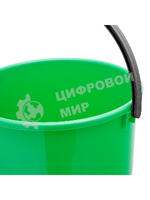 Ведро пластмассовое круглое 13 л, с крышкой, Home Palisad
