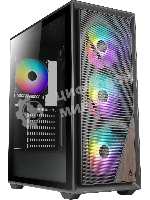 Компьютерный корпус Azza Forest черный без БП ATX 4x120мм 4x140мм 2xUSB 3.0 audio bott PSU