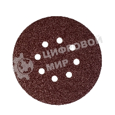 Круг шлифовальный PATRIOT на липучке, 150 мм, 8 отверстий, Р80, 5 шт