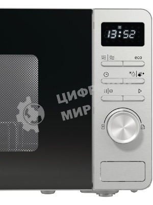 Микроволновая печь Gorenje GRILL MO23A4X нержавеющая сталь, 23 л, 800 Вт, переключатели - кнопки, поворотный механизм