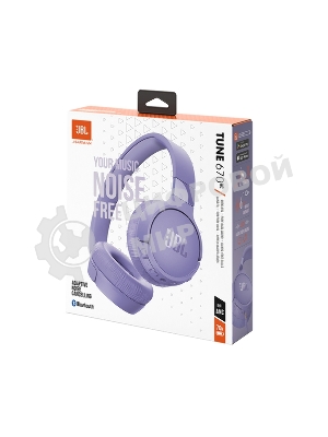 Беспроводные/проводные наушники JBL Tune 670NC фиолетовый, накладные, Bluetooth + проводной, активное шумоподавление