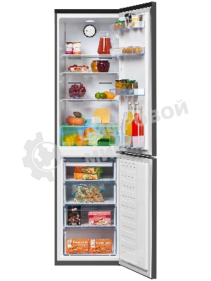 Холодильник Beko B3R0CNK332HG темно-серый двухкамерный 200/100л морозилка снизу, No Frost
