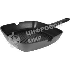 Сковорода-гриль Rondell Zorro RDA-1454 квадратная 28 см, покрытие: TriTitan ручка несъемная (без крышки) графитовый
