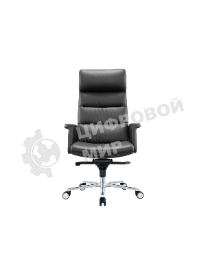 Кресло Cactus CS-LBK-AMSTERDAM черный, кожа, 120 кг, подголовник, механизм качания