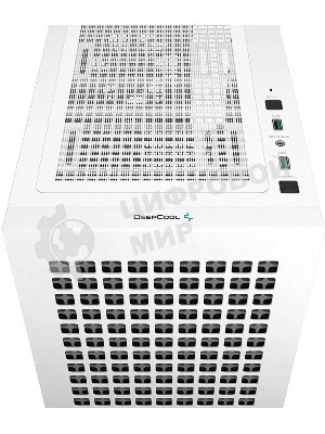 Компьютерный корпус Deepcool CH370 белый без БП mATX 1x120мм 1xUSB 2.0 1xUSB 3.0 audio bott PSU