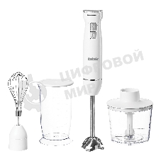 Блендер погружной BBK KBH1401 белый, 1100 Вт, плавная регулировка, турбо