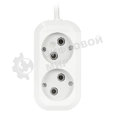Удлинитель бытовой Smartbuy (SBE-10-2-05-N) 2 гнз х 5,0 м (10А/2.2 кВт, ПВС 2х1.0)