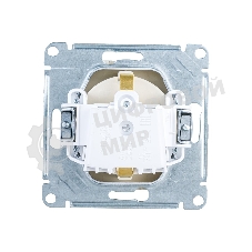 Механизм розетки 1-м СП AtlasDesign с заземл. защ. шторки 16А алюм. SchE ATN000345