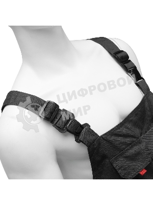 Полукомбинезон профессиональный рабочий Denzel 65% полиэстер 35% хлопок, M