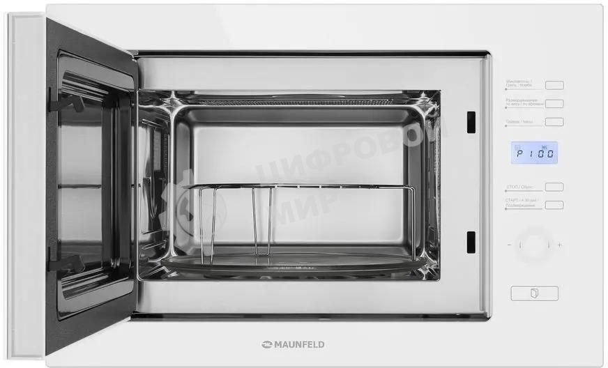 Микроволновая печь встраиваемая Maunfeld MBMO.25.7GW белый, 25 л, 900 Вт, переключатели - сенсор