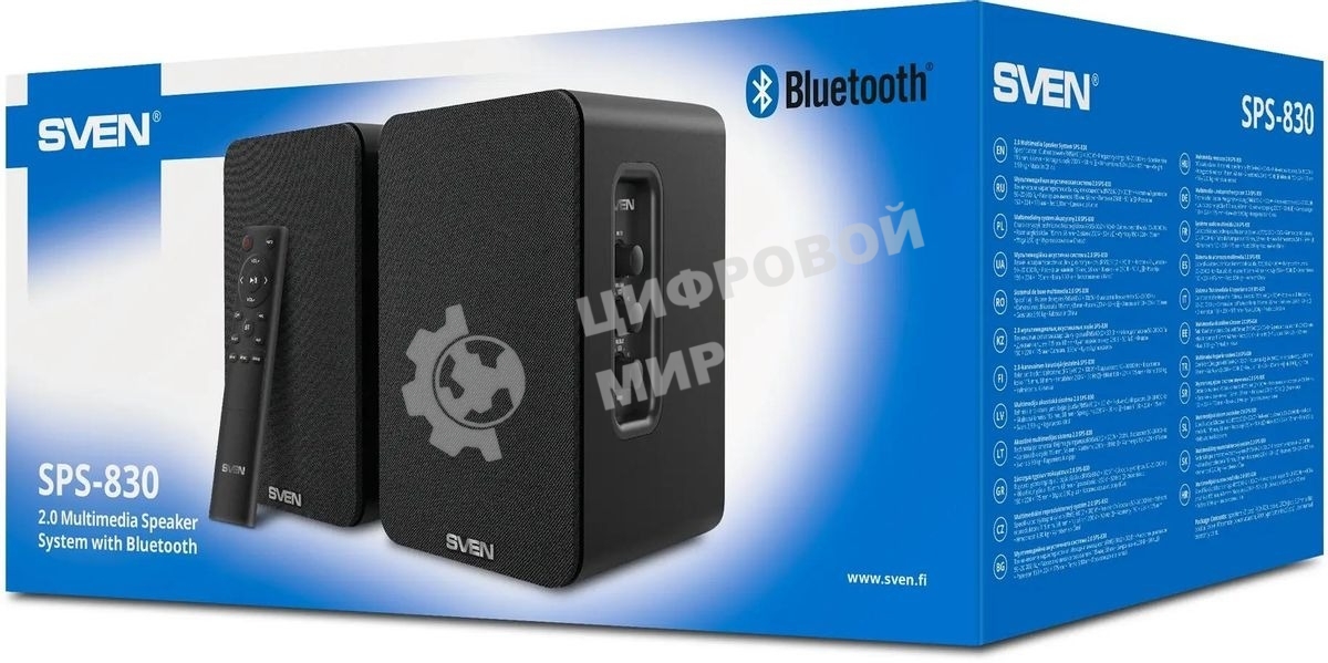 Акустическая система Sven АС SPS-830 2.0 черный 60Вт BT