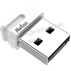 Флешка USB Netac U116 mini (NT03U116N-064G-32WH), 64Gb, USB 3.2, R/W 90/30, белый