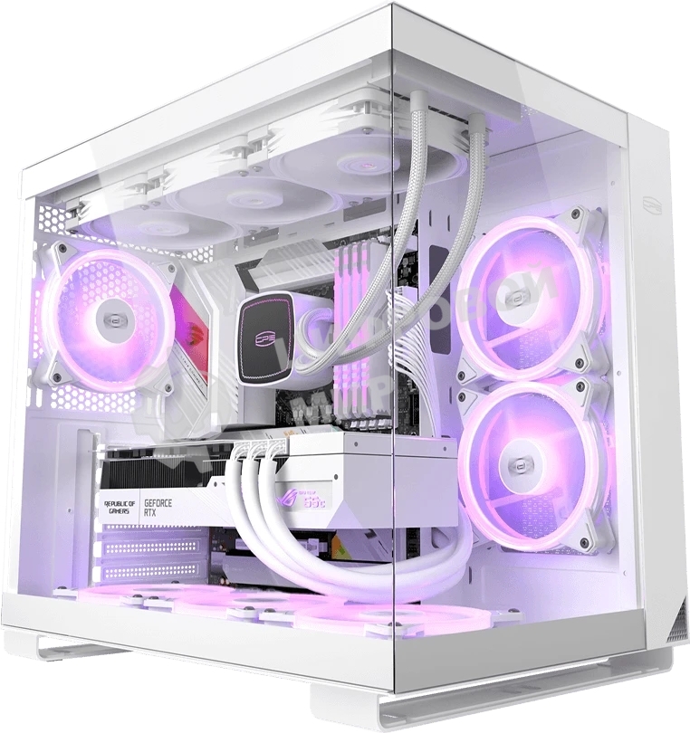 Компьютерный корпус без блока питания Case PCCooler C3T500 ARGB WH, Midi-Tower, TG, 6x120мм ARGB, 1xUSB-C 3.1 + 2xUSB-A 3.0, ATX, mATX, mITX белый