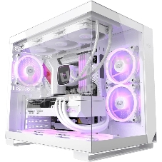 Компьютерный корпус без блока питания Case PCCooler C3T500 ARGB WH, Midi-Tower, TG, 6x120мм ARGB, 1xUSB-C 3.1 + 2xUSB-A 3.0, ATX, mATX, mITX белый