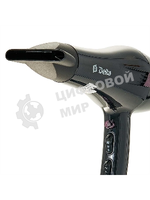 Фен Delta DL-0908 черный/коричневый, 2000 Вт