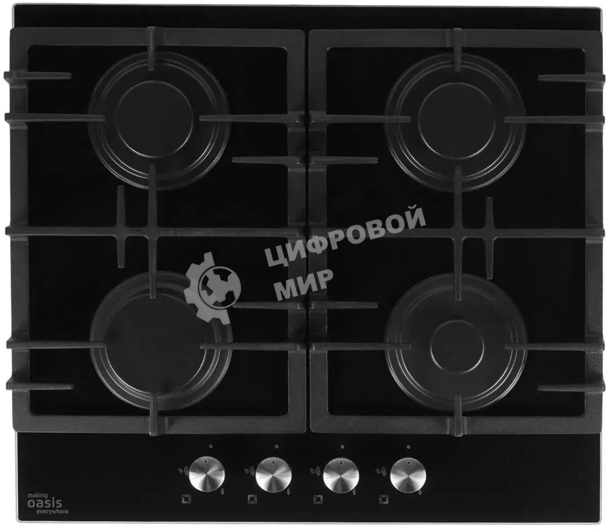 Газовая варочная поверхность Oasis P-GEB черный
