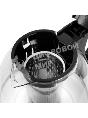 Чайный набор Kitfort КТ-6180 2 л, 1500 Вт, черный (корпус: стекло)