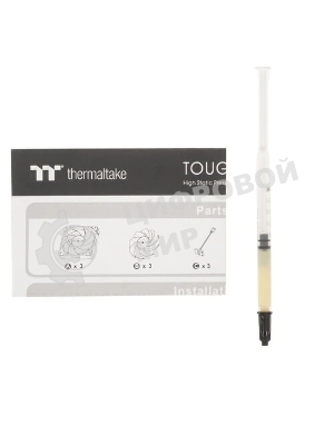 Вентилятор Thermaltake Toughfan EX14 Pro реверсивный 140x140x25mm черный 4-pin 31.6-34.1dB Ret (CL-F172-PL14BL-A)