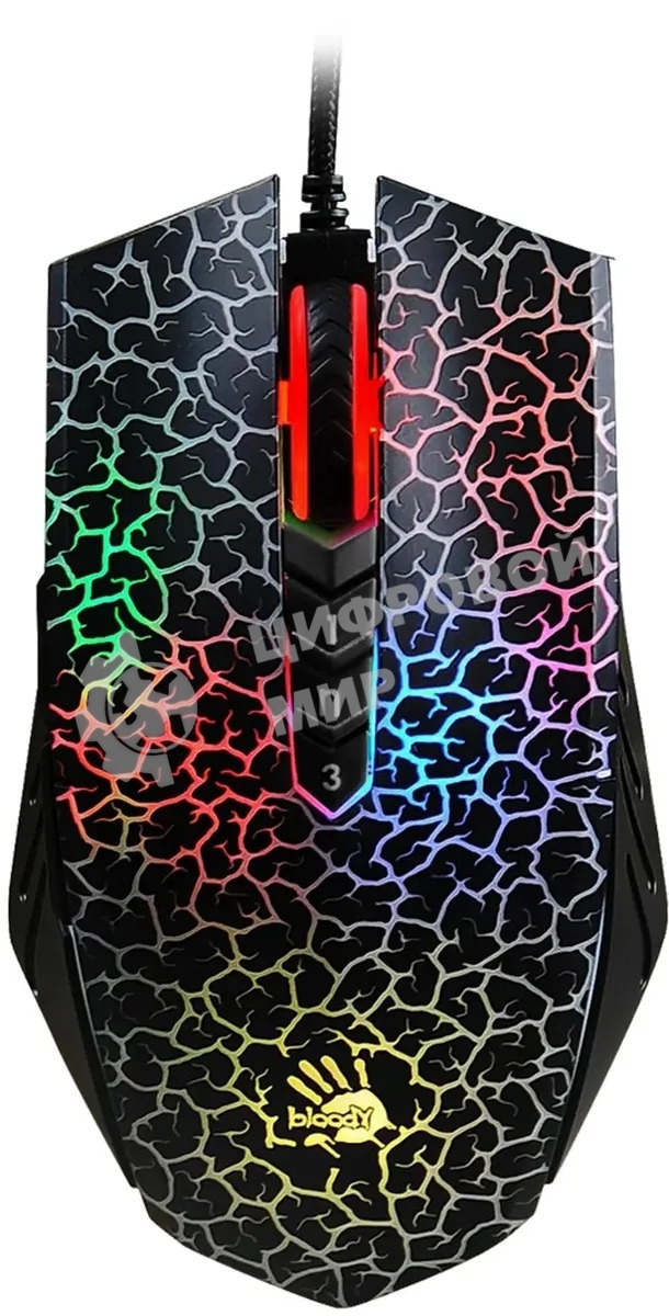Мышь проводная A4Tech Bloody A70A черный, 6200 dpi, USB Type-A, кнопки - 8
