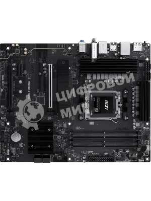 Материнская плата MSI PRO B850-S WIFI6E, AM5, AMD B850, 4xDDR5, 4xSATA, 2xM.2, 1xPCIe 4.0 x16, 1xPCIe 4.0 x4, 1xPCIe 3.0 x1, 1xDP, 1xHDMI, 1x2.5Gb LAN, Wi-Fi 6E, Bluetooth 5.3, 1xUSB-C 10Gbps, 3xUSB-A 10Gbps, 4xUSB-A 5Gbps, 3x3.5 мм, 7.1, ATX