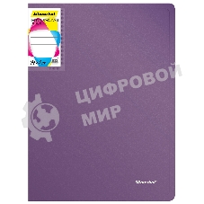 Папка с 80 прозрачными вкладками Silwerhof Perlen 292981-73 A4 1мм, карман сиреневый металлик