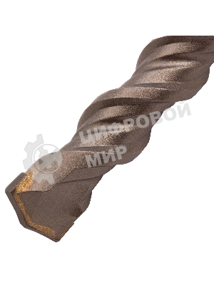 Бур по бетону Denzel двойная спираль, Cobalt W-tip, 18x310 мм, SDS PLUS